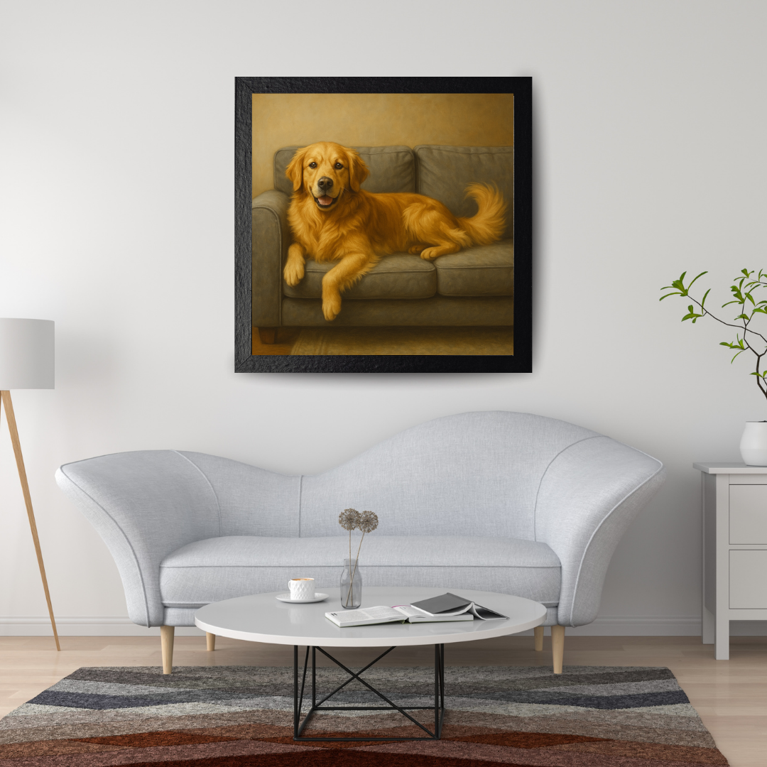 Sofa King β Golden Owns the Couch