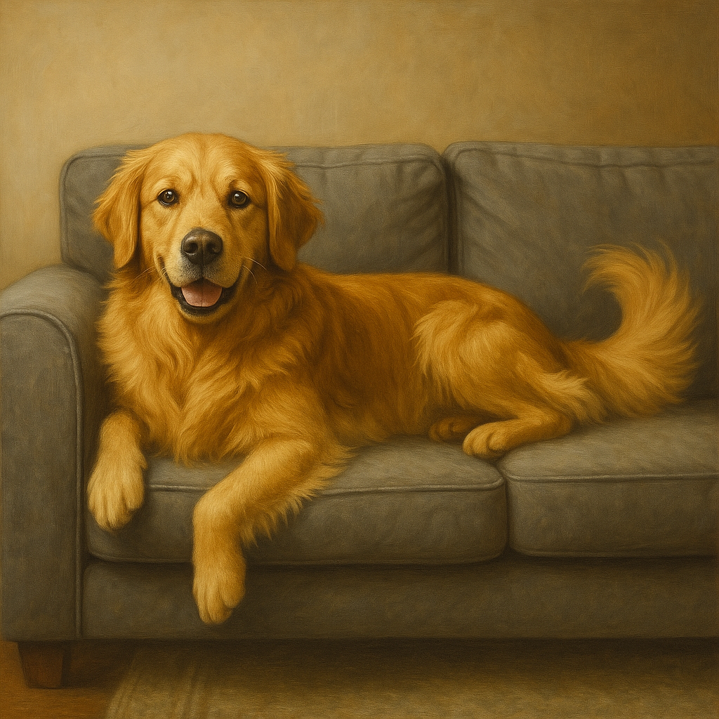 Sofa King – Golden Owns the Couch